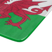 Klein glassnijbord met vlag van Wales Snijplank (Hoek)