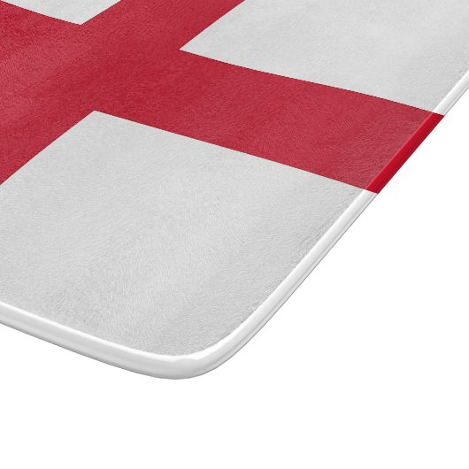 Klein glazen snijbord met Engelstalige vlag Snijplank (Hoek)