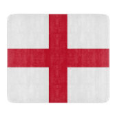 Klein glazen snijbord met Engelstalige vlag Snijplank (Voorkant)