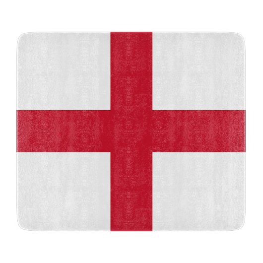 Klein glazen snijbord met Engelstalige vlag Snijplank (Voorkant)