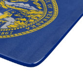 Klein glazen snijbord met Nebraska vlag Snijplank (Hoek)