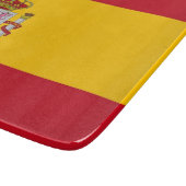 Klein glazen snijbord met Spaanse vlag Snijplank (Hoek)