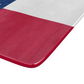 Klein glazen snijbord met Texas vlag Snijplank (Hoek)