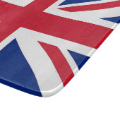 Klein glazen snijbord met vlag van het Verenigd Ko Snijplank (Hoek)