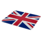 Klein glazen snijbord met vlag van het Verenigd Ko Snijplank (Hoek)