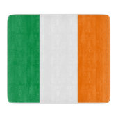 Klein glazen snijbord met vlag van Ierland Snijplank (Voorkant)