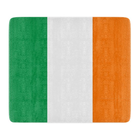 Klein glazen snijbord met vlag van Ierland Snijplank (Voorkant)