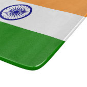 Klein glazen snijbord met vlag van India Snijplank (Hoek)