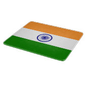 Klein glazen snijbord met vlag van India Snijplank (Hoek)