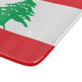 Klein glazen snijbord met vlag van Libanon Snijplank (Hoek)
