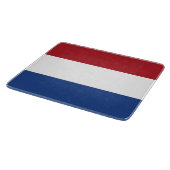 Klein glazen snijbord met vlag van Nederland Snijplank (Hoek)