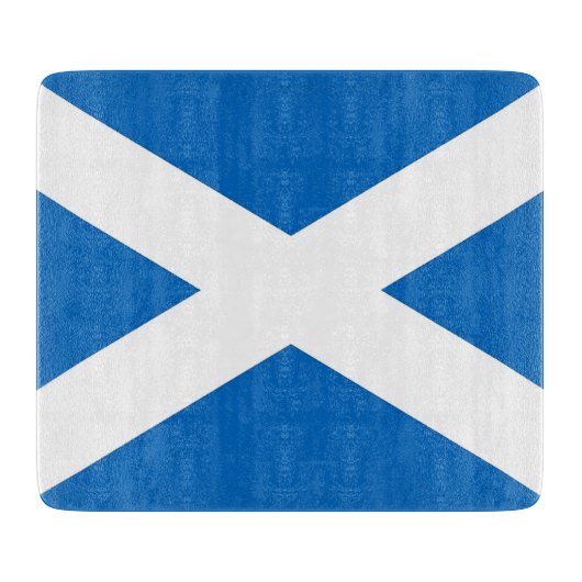 Klein glazen snijbord met vlag van Schotland Snijplank (Voorkant)