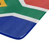 Klein glazen snijbord met Zuid-Afrikaanse vlag Snijplank (Hoek)