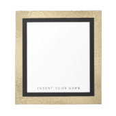 Klein goudvet en zwart Notitieblok 5,5 x 6 inch (Voorkant)