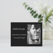 Klein gracie in Bonaventure begraafplaats Briefkaart (Staand voorkant)