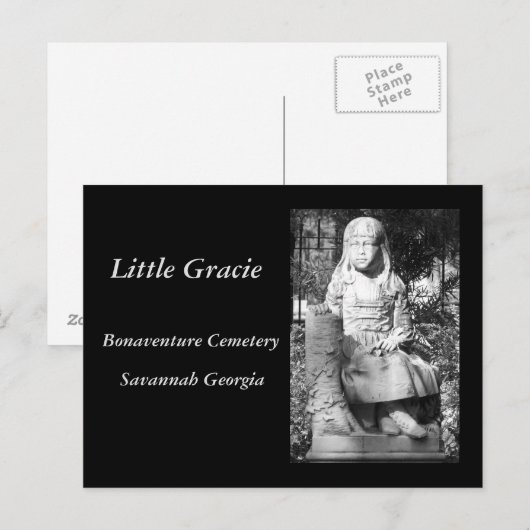 Klein gracie in Bonaventure begraafplaats Briefkaart (Voorkant / Achterkant)