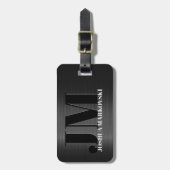 Klein grijs Bagagelabel van koolstofvezel (Voorkant verticaal)