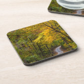 Klein grind, met herfstkleuren drankjes onderzetter (Linkerzijde)