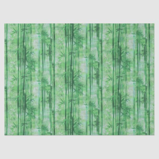 Klein groen bamboe tissuepapier – 10 lb, 17 "x23" (Voorkant)