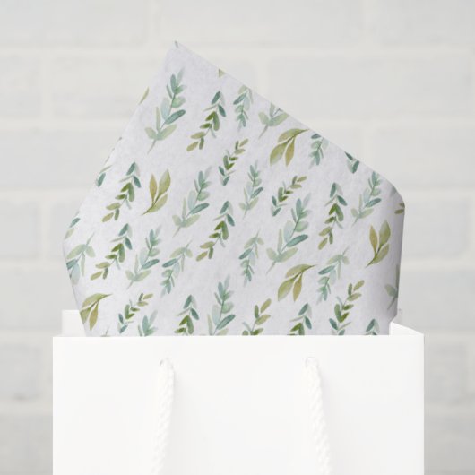 Klein groen bladweefselpapier tissuepapier (Cadeauzakje)