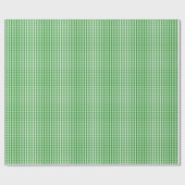 Klein groen en wit gingham-pakpapier cadeaupapier (Vlak)