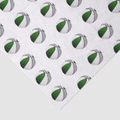 klein groen grijs basketbal patroon tissuepapier (Detail)