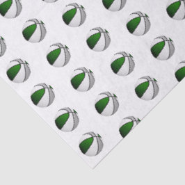 klein groen grijs basketbal patroon tissuepapier