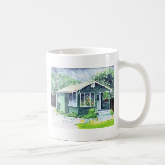 Klein Groen Huis voor Kerstmis Mok (Rechts)
