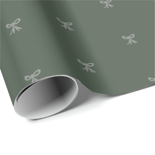 Klein groen lint boog inpakpapier (Rol Hoek)