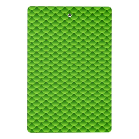 Klein Groen Vissegelingspatroon Mini Klembord (Achterkant)