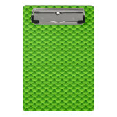 Klein Groen Vissegelingspatroon Mini Klembord (Voorkant)