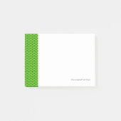 Klein Groen Vissegelingspatroon Post-it® Notes (Voorkant)