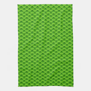 Klein Groen Vissegelingspatroon Theedoek