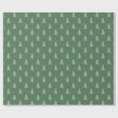 KLEIN GROENE CHRISTMAS TREE PATROON WRAPPINGPAPIER CADEAUPAPIER (Vlak)