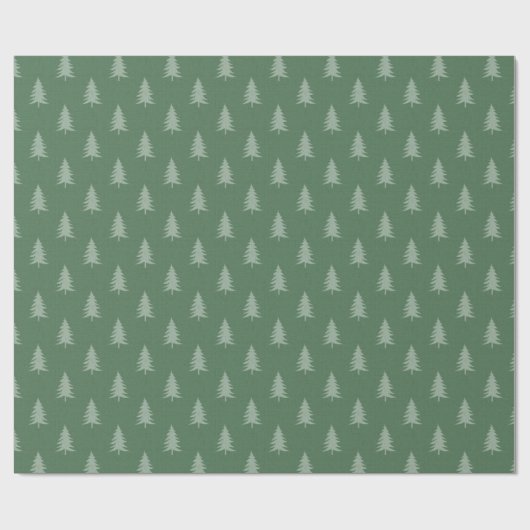 KLEIN GROENE CHRISTMAS TREE PATROON WRAPPINGPAPIER CADEAUPAPIER (Vlak)