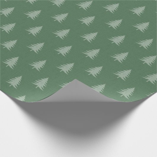 KLEIN GROENE CHRISTMAS TREE PATROON WRAPPINGPAPIER CADEAUPAPIER (Hoek)