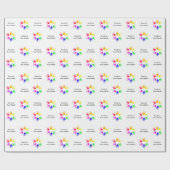 Klein handafdrukpapier, speciaal aangepast cadeaupapier (Vlak)