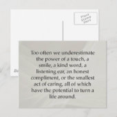 Klein handwerk briefkaart (Voorkant / Achterkant)