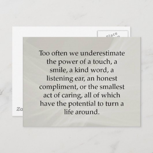 Klein handwerk briefkaart (Voorkant / Achterkant)