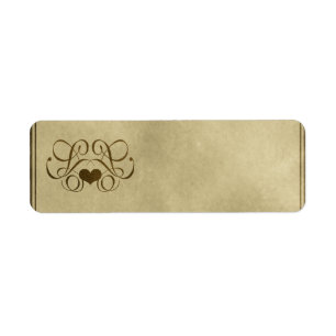 Klein hart Apothecair etiket