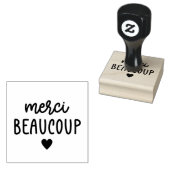 Klein Hart Merci Beaucoup Rubberstempel (Gestempeld)