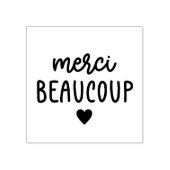 Klein Hart Merci Beaucoup Rubberstempel (Afrduk)