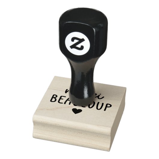 Klein Hart Merci Beaucoup Rubberstempel (Stempel)