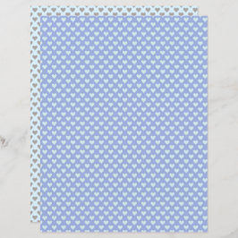 Klein hart pastel blauw grijs plakboek