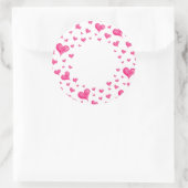 Klein hart💕 ronde sticker (Tas)