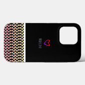 Klein Hartpatroon Herhalende Rand Regenboog Case-Mate iPhone Case (Achterkant (horizontaal))