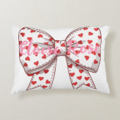 Klein Hartvormig Boogje Persoonlijk Accent Kussen (Voorkant)