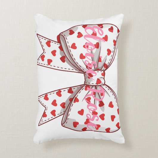 Klein Hartvormig Boogje Persoonlijk Accent Kussen (Voorkant(Verticaal))