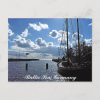 Klein-haven, het Briefkaart van het Baltische Zee,
