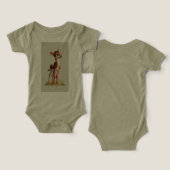 Klein herten cartoon baby topje (Ontwerp Voorkant & Achterkant)